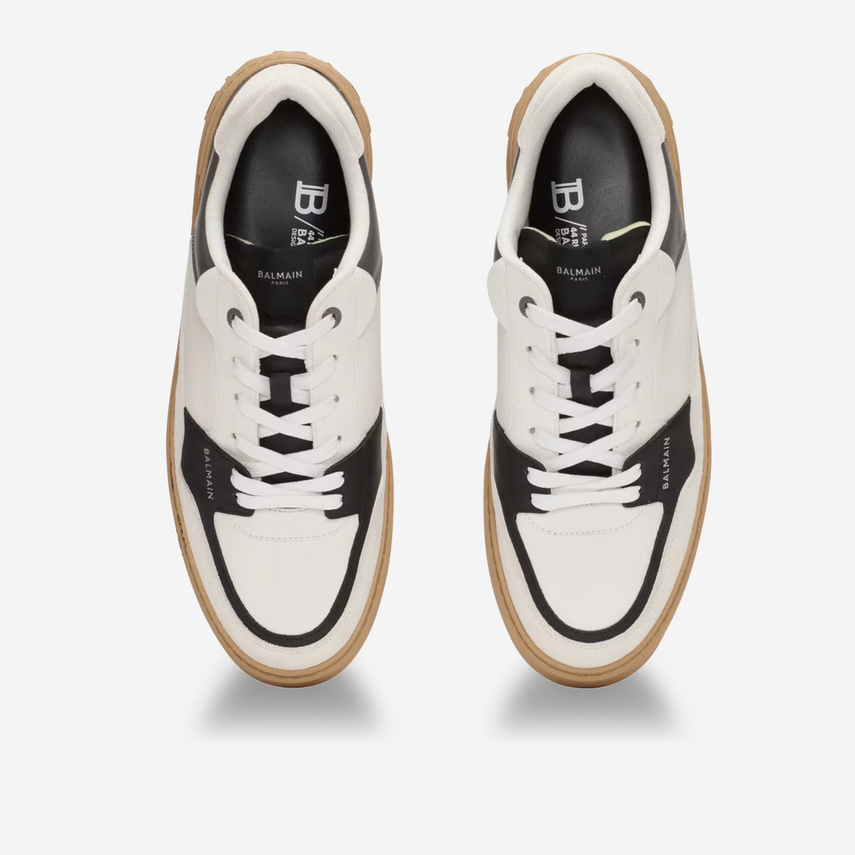 Balmain B-Court Flip Leather Sneakers