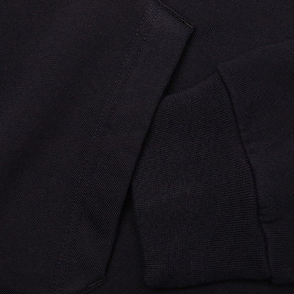 Psychedelic Boxy Fit Hoodie - Black