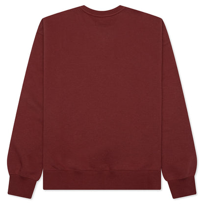Brooklyn Fleece Holiday Crewneck - Redstone/Black