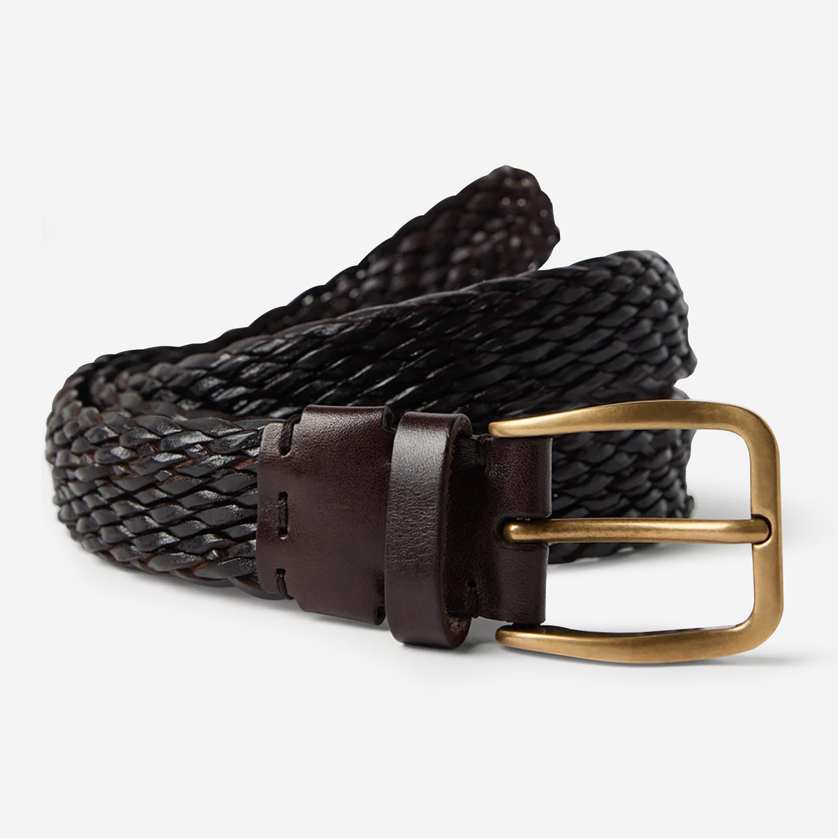 Brunello Cucinelli Braided Calfskin Belt