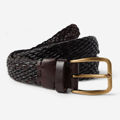 Brunello Cucinelli Braided Calfskin Belt