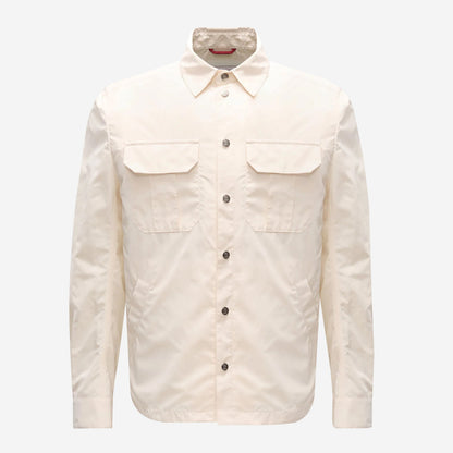 Brunello Cucinelli Water Resistant Microfiber Shirt Style Unlined Outerwear Jacket
