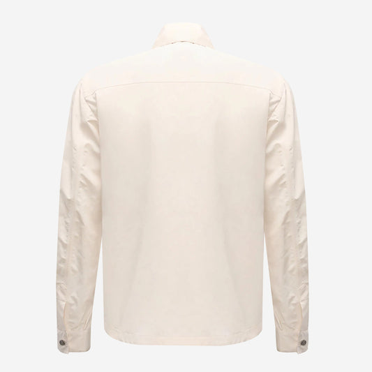 Brunello Cucinelli Water Resistant Microfiber Shirt Style Unlined Outerwear Jacket