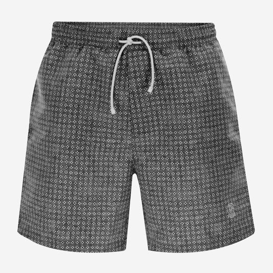 Brunello Cucinelli Floral Print Nylon Swim Shorts
