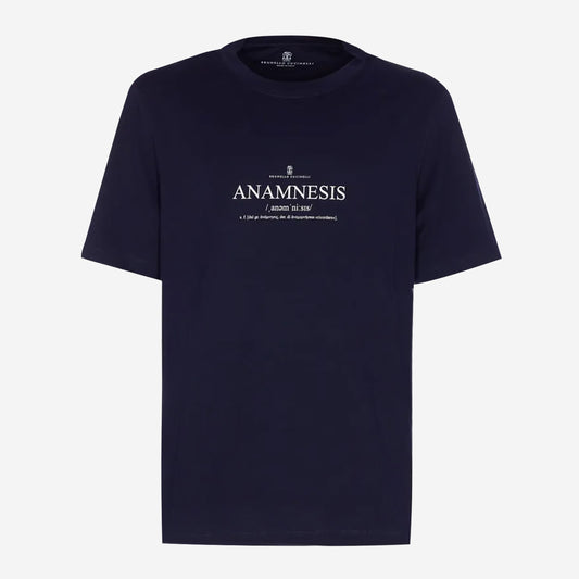 Brunello Cucinelli Anamnesis Logo Print T-Shirt