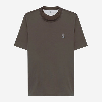 Brunello Cucinelli Cotton Jersey Logo T-Shirt