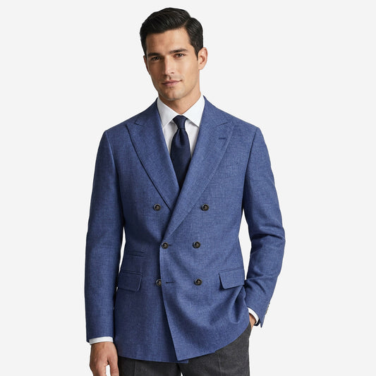 Brunello Cucinelli One-And-A-Half Breasted Metal Buttons Tailor Blazer