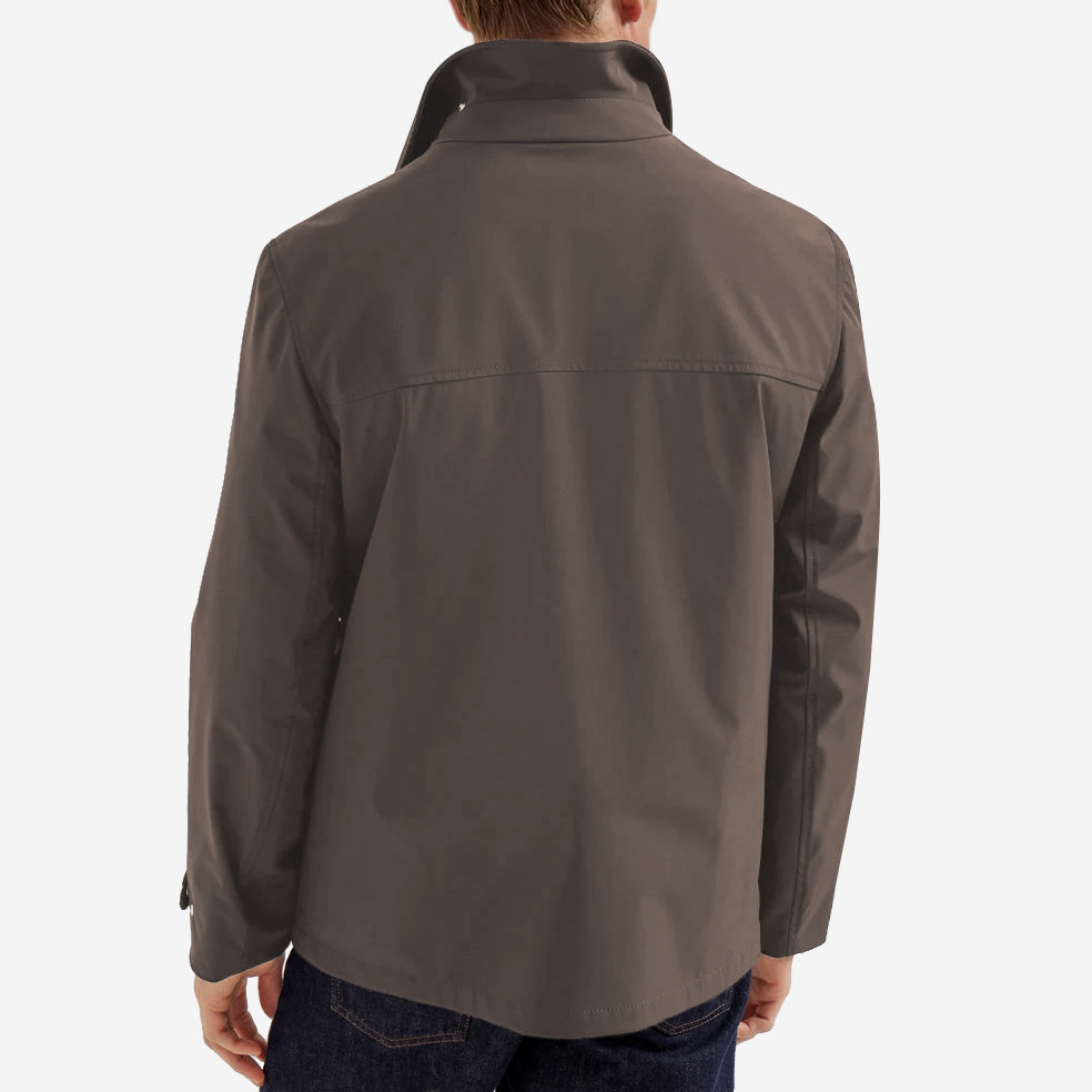 Brunello Cucinelli Stretch Bonded Nylon Field Jacket