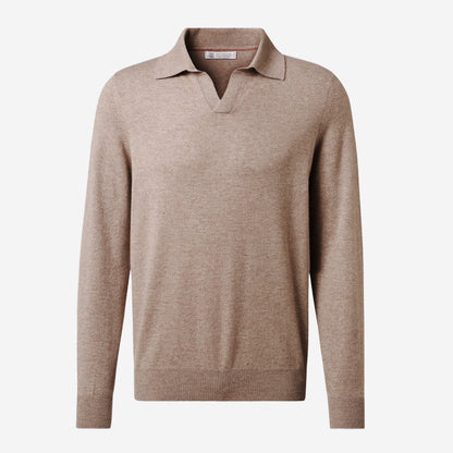 Brunello Cucinelli Cashmere V Neck Collar Knitwear
