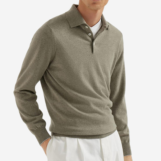 Brunello Cucinelli Cashmere Knit Polo Shirt