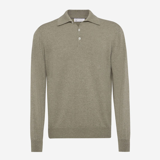 Brunello Cucinelli Cashmere Knit Polo Shirt
