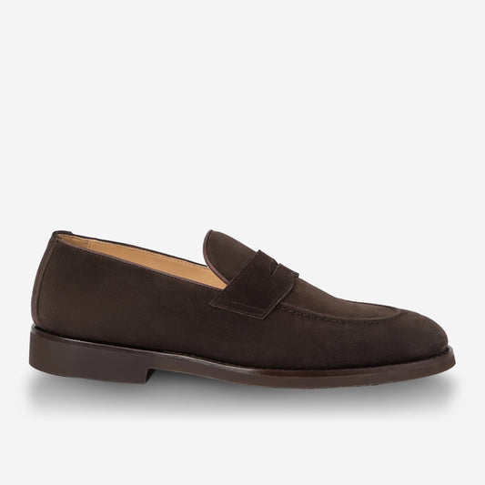 Brunello Cucinelli Suede Penny Loafers