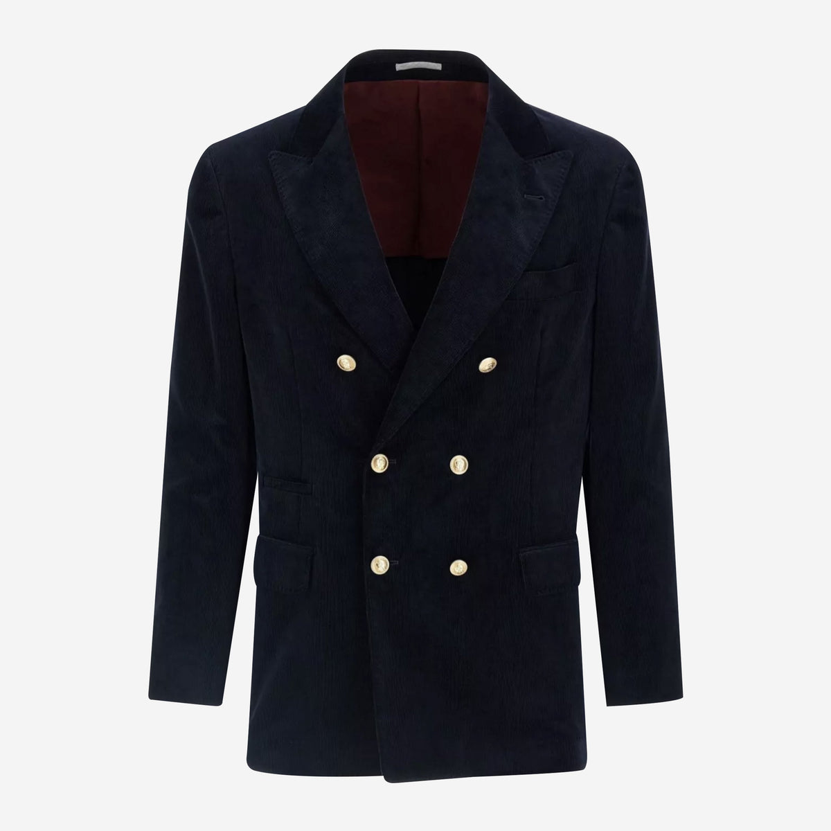 Brunello Cucinelli Double-Breasted Corduroy Blazer