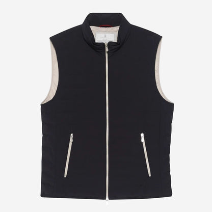 Brunello Cucinelli Bonded Taffeta Lightweight Down Gilet