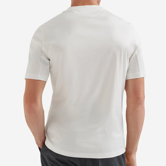 Brunello Cucinelli Cotton Jersey Logo Crew Neck T-Shirt
