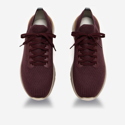 Brunello Cucinelli Cotton Knit And Semi-Polished Calfskin Sneakers