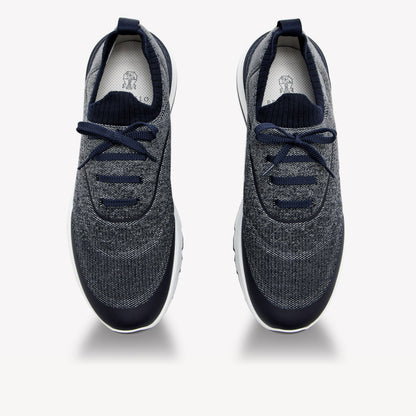 Brunello Cucinelli Techno Cotton Knit Runners Sneaker