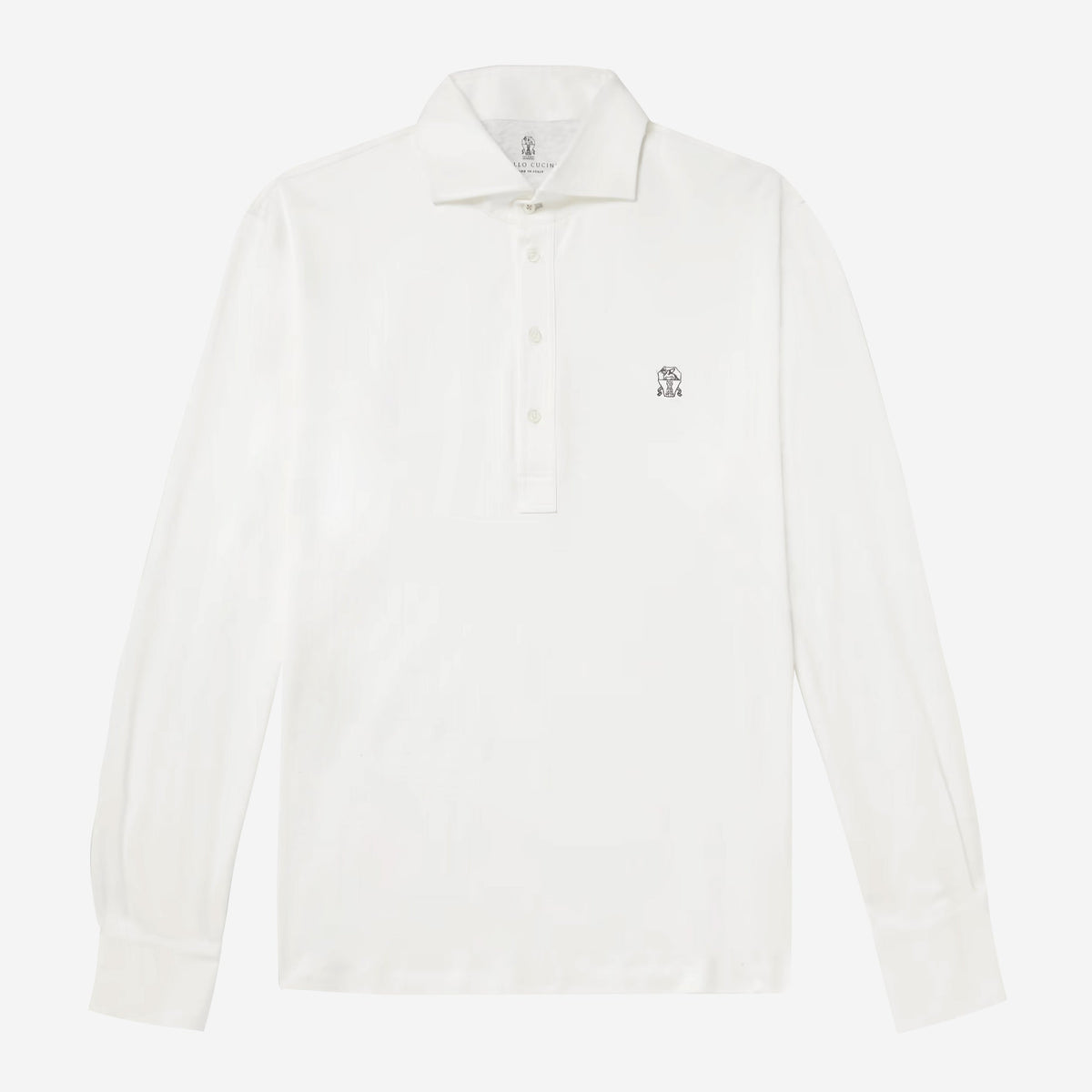 Brunello Cucinelli Long Sleeve Polo T-Shirt