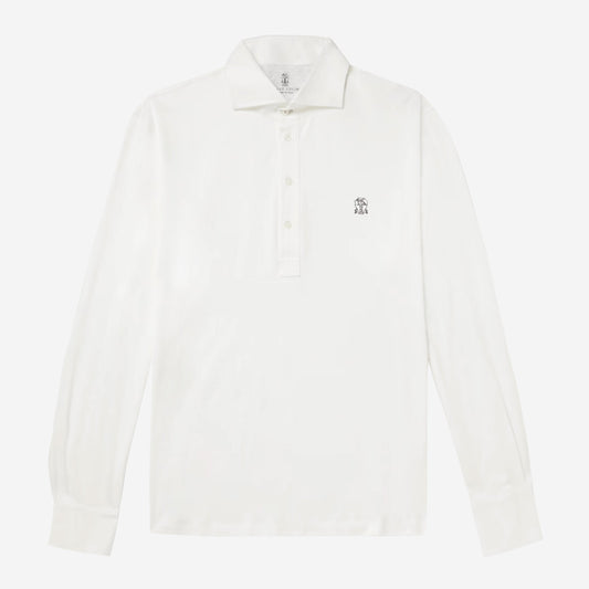 Brunello Cucinelli Long Sleeve Polo T-Shirt