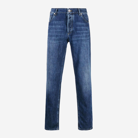 Brunello Cucinelli Lightweight Denim Traditional Fit Five-Pocket Jean