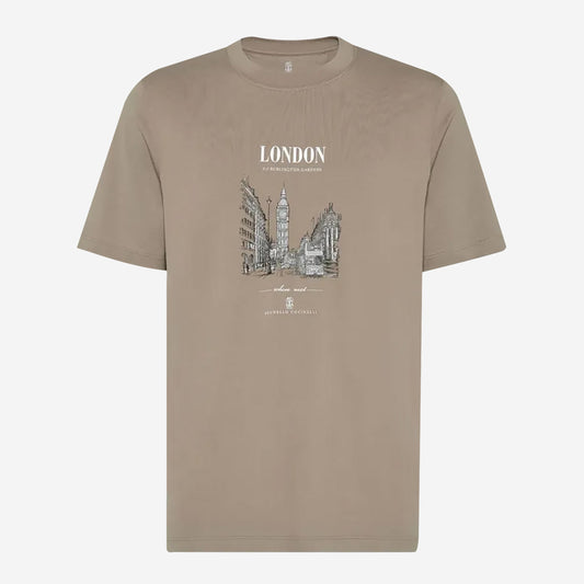 Brunello Cucinelli Cotton Jersey London T-Shirt