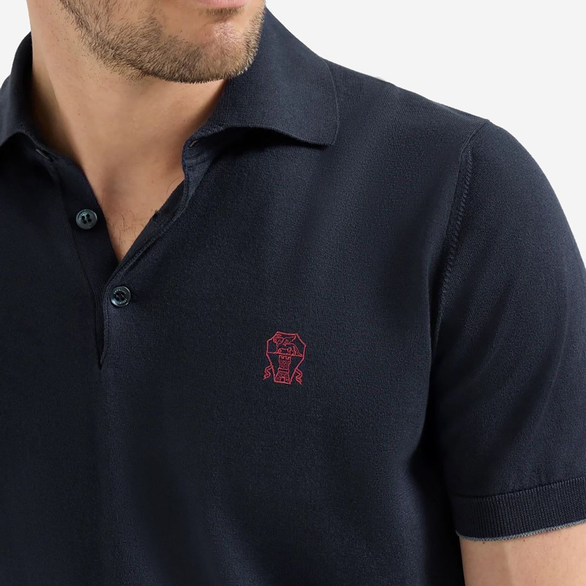Brunello Cucinelli Cotton Polo Knitwear