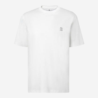 Brunello Cucinelli Logo Jersey T-Shirt