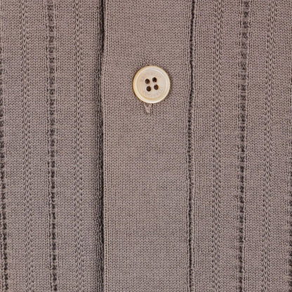 Brunello Cucinelli Cotton Textured Rib Knit Shirt