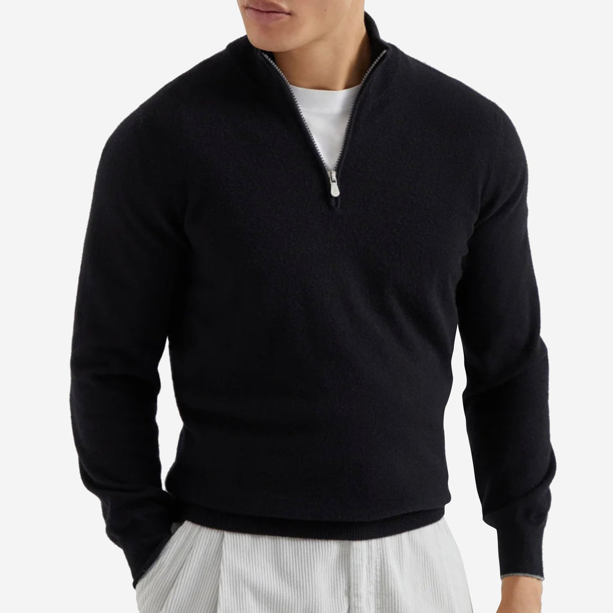 Brunello Cucinelli Cashmere Half Zip Knitwear