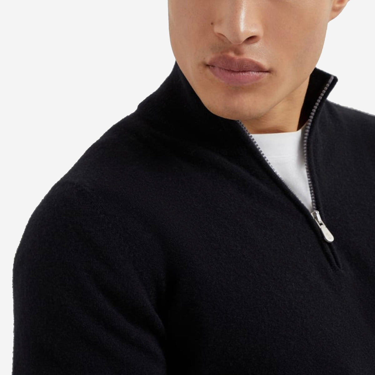 Brunello Cucinelli Cashmere Half Zip Knitwear