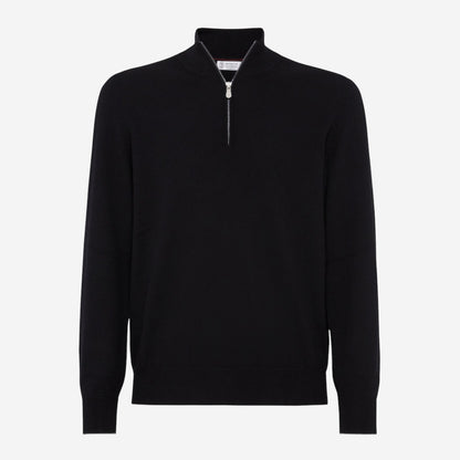 Brunello Cucinelli Cashmere Half Zip Knitwear