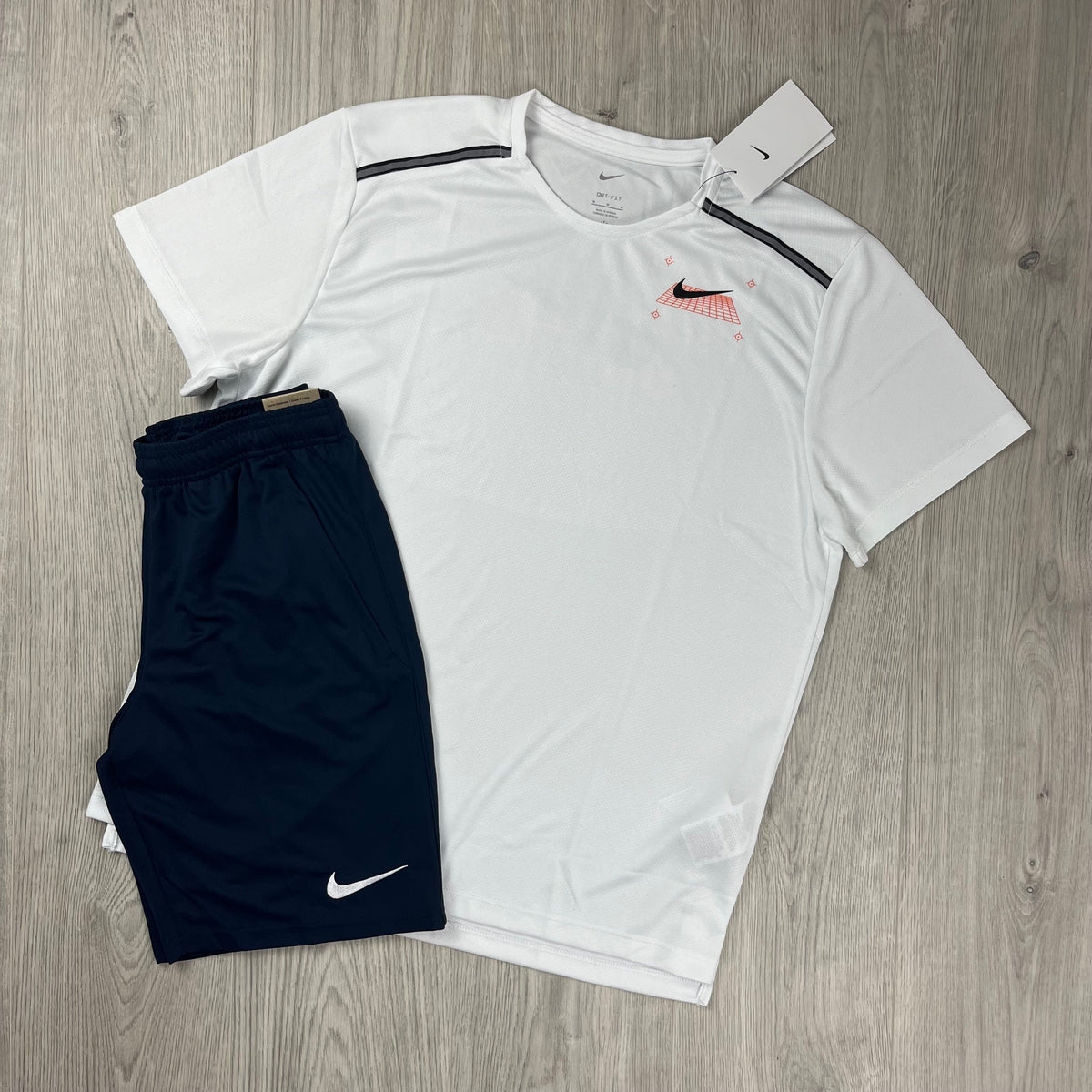 Nike Miler Pocket Set - White/Navy