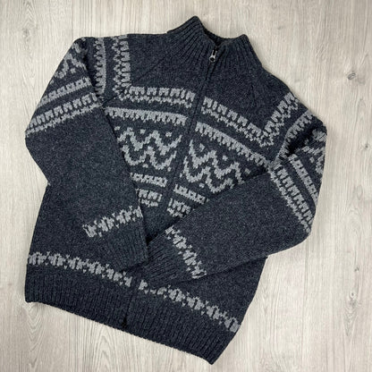 CP Company Jacquard Wool Fleece - Black Castmark