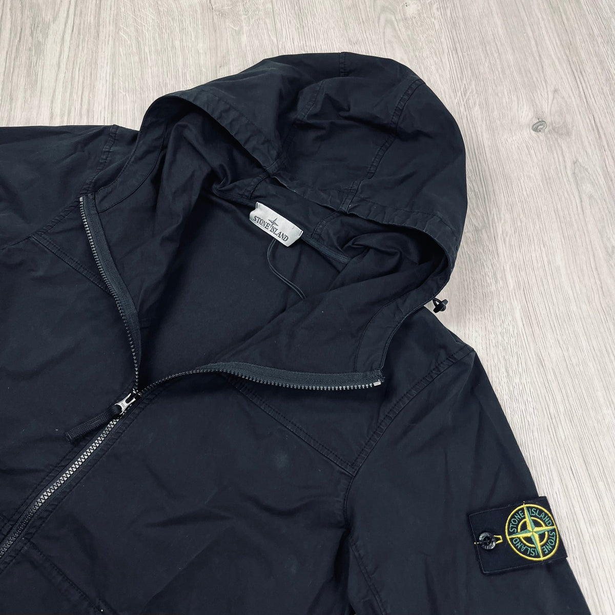 Stone Island Hooded Overshirt - Black Castmark