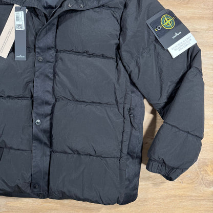 Stone Island Nylon Metal Down Jacket in Black Castmark