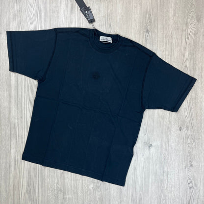 Stone Island Embroidered T-Shirt - Navy Castmark