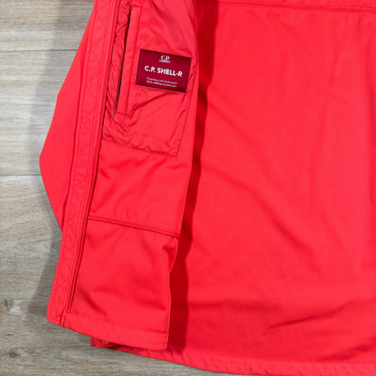 CP Company Shell-R Goggle Jacket in Poinciana Orange Castmark