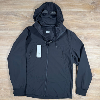 CP Company Shell-R Goggle Jacket in Black Castmark