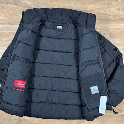 CP Company Chrome-R Down Lens Jacket in Black Castmark