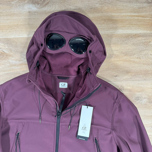 CP Company Shell-R Goggle Jacket in Potent Purple Castmark
