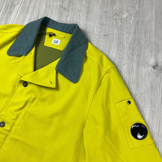 CP Company Co/Ny Satin Jacket - Green Sheen Castmark