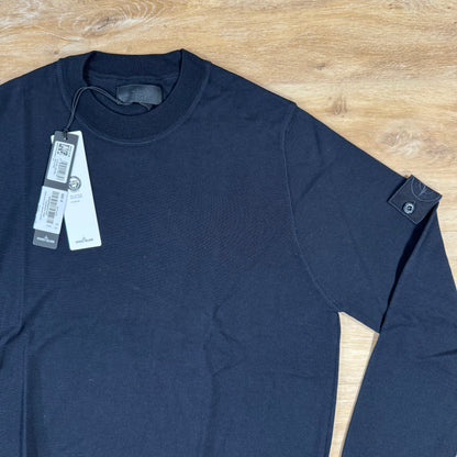 Stone Island Light Pure Wool Ghost Sweatshirt in Navy Castmark
