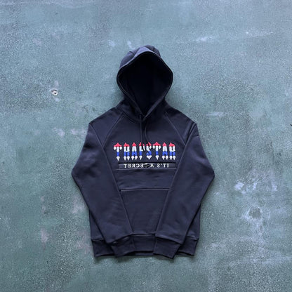 Trapstar Chenille Decoded 2.0 Revolution Tracksuit - Black/Grey