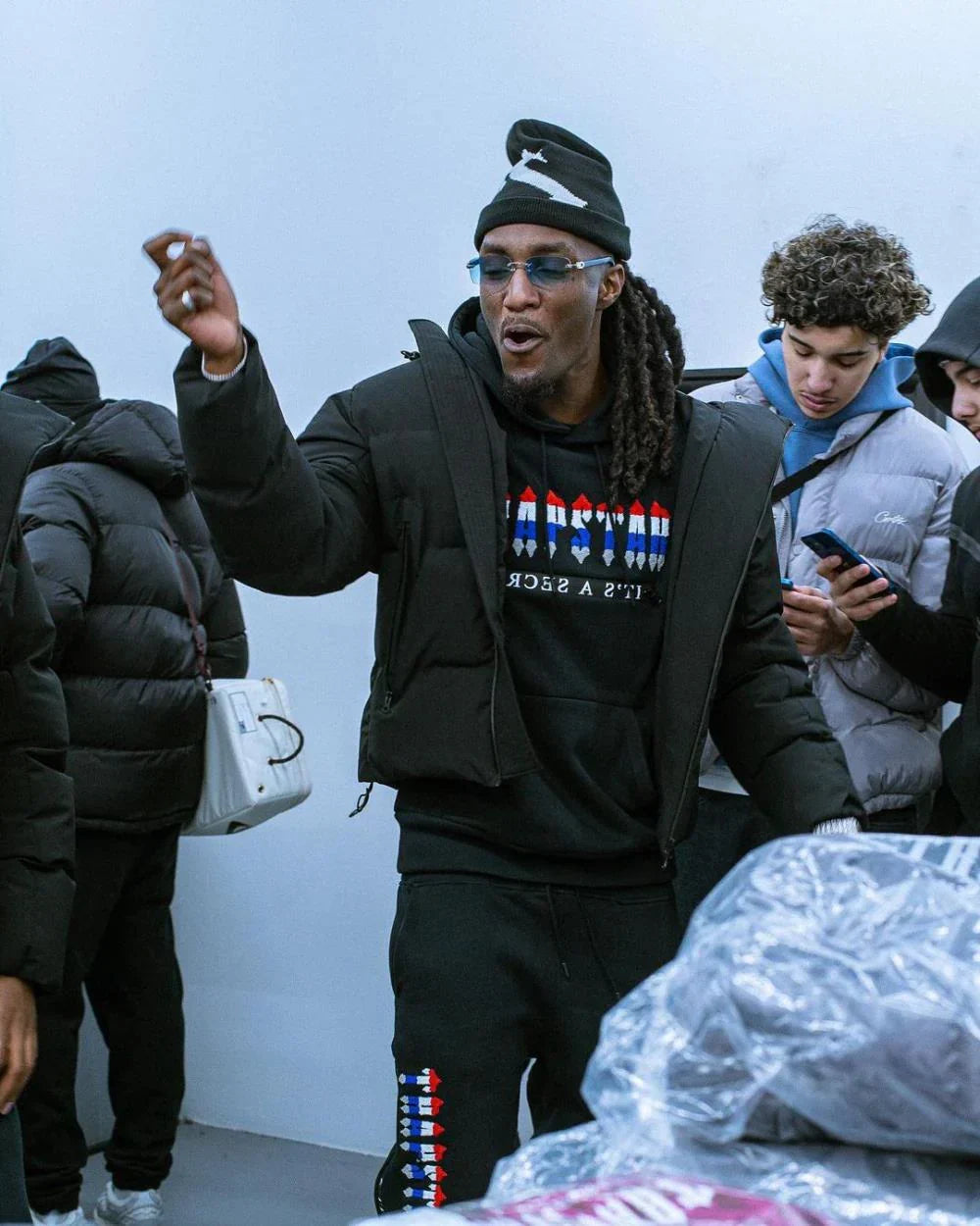 Trapstar Chenille Decoded 2.0 Revolution Tracksuit - Black/Grey