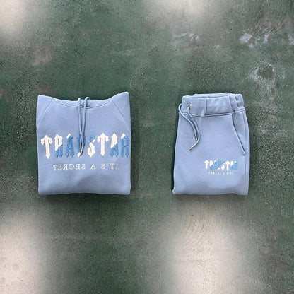 Trapstar Chenille Decoded Tracksuit - Citadel/White
