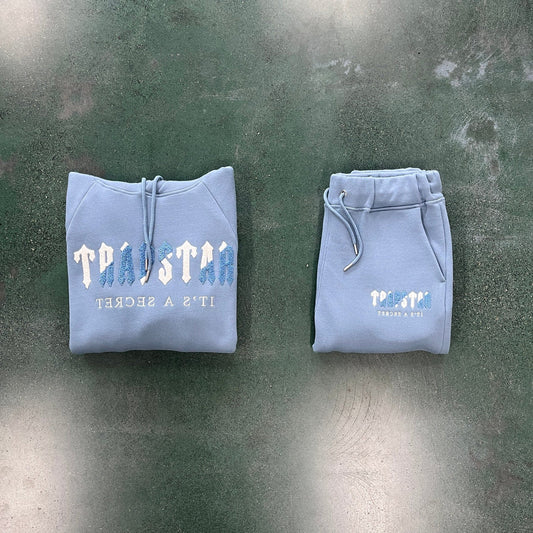 Trapstar Chenille Decoded Tracksuit - Citadel/White
