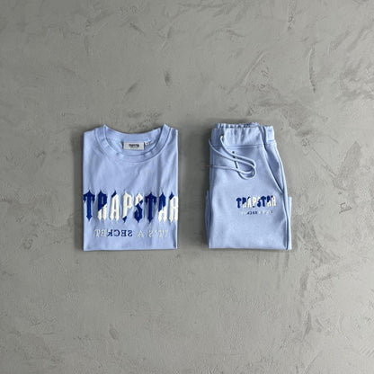 Trapstar Chenille Decoded Short Set - Blue