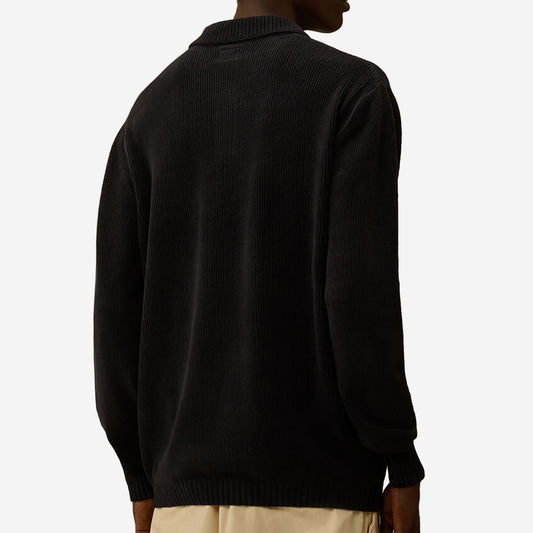 C.P. Company Cotton Chenille Polo Sweater