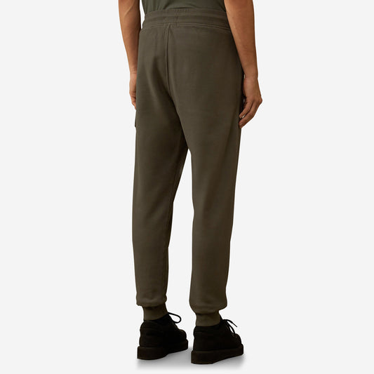 C.P. Company Brushed and Emerized Diagonal Fleece Cargo Lens Sweatpants