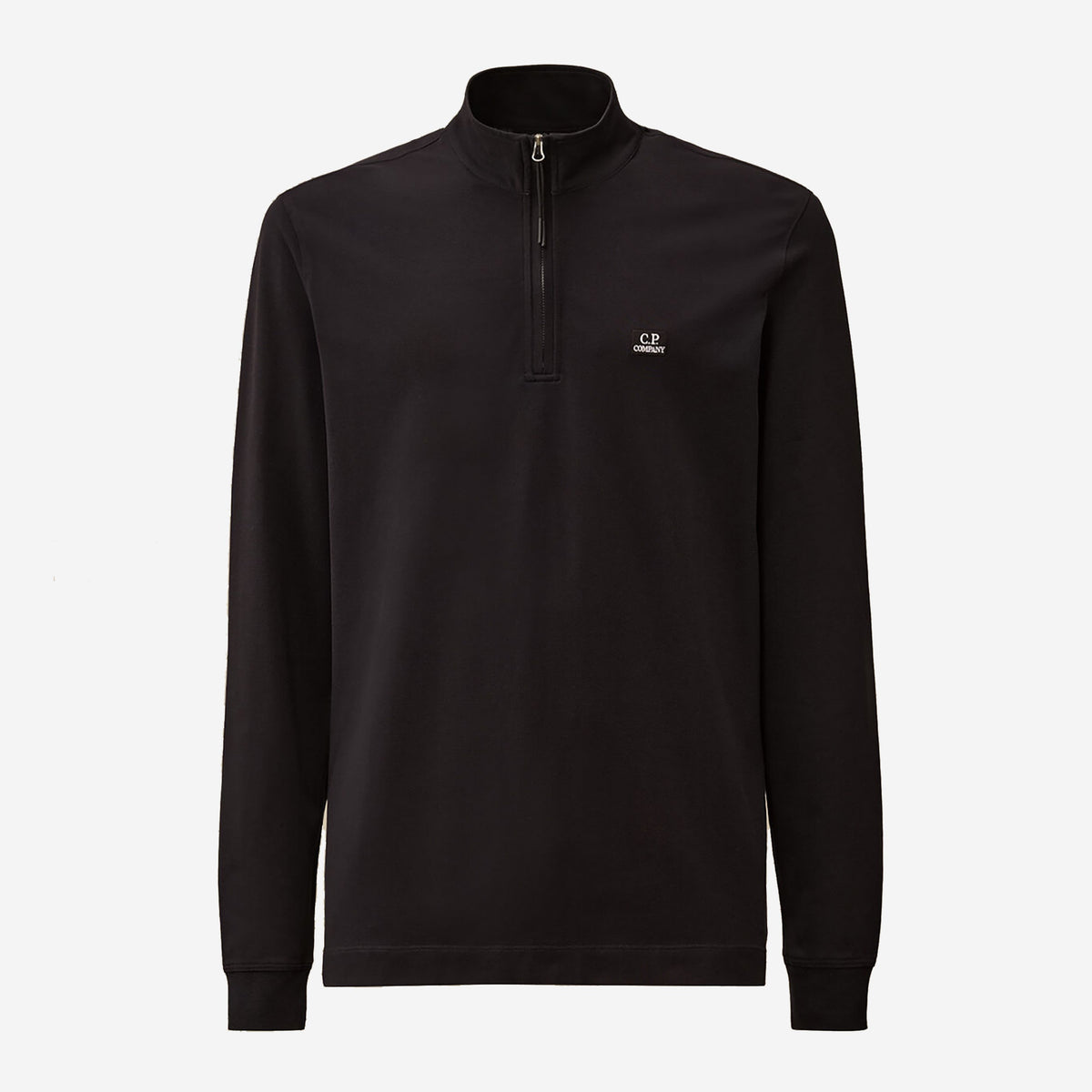 C.P. Company Stretch Piquet Half Zip Long Sleeve Polo